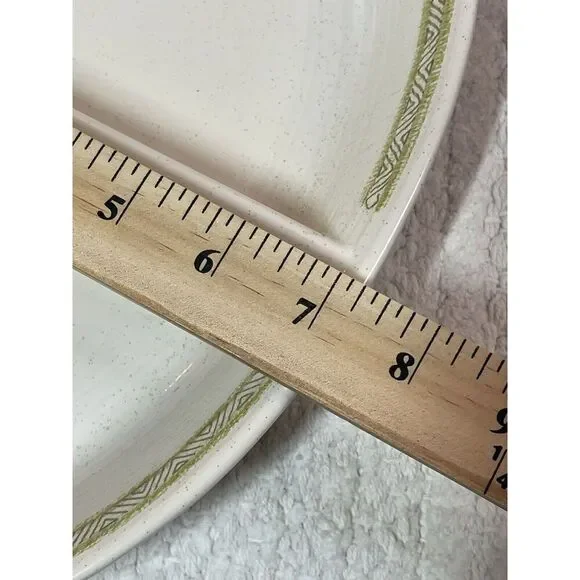 Franciscan Hacienda Green Oval Divided Vegetable Serving Bowl Dish - Picture 3 of 7